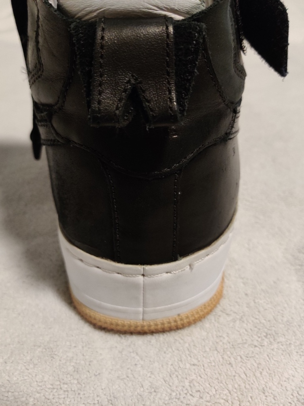 Nike Air Force 1 High Tech Craft Black White 11.5 - Picture 10 of 12